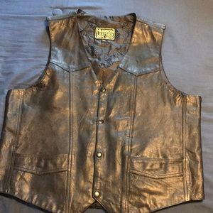 Hudson Leather riding vest sz XXL GUC.